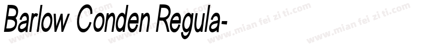 Barlow Conden Regula字体转换